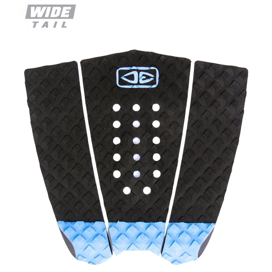 Ocean and Earth Simple Jack Hybrid 3 Piece Wide Tail Pad - Black Blue