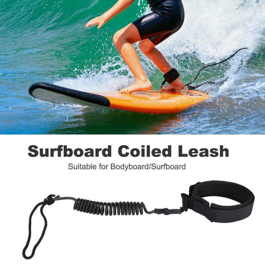 SUP Ankle leash Water Sports Coil Leash Rope Stand Up Paddle Boards 3M