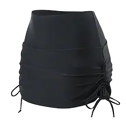 Women's Swimwear Cover Up Swim Shorts Plus Size Swimsuit Drawstring Pure Color Black Bathing Suits Sports Neutral Casual / Vacation / Modern / New Lightinthebox