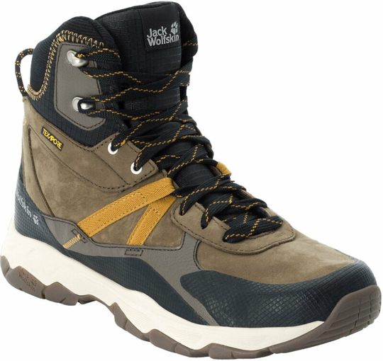Jack Wolfskin Mens Outdoor Shoes Pathfinder Texapore Mid Brown/Phantom 41
