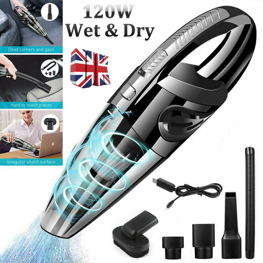 120W Portable Vehicle Vaccum Car Vacuum Cleaner Hoover Hand Held Wet&Dry Van