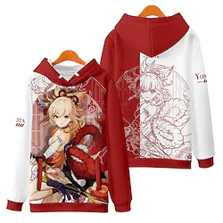 Inspired by Genshin Impact Cosplay Hoodie Cartoon Manga Anime Harajuku Graphic Kawaii Hoodie For Men's Women's Unisex Adults' 3D Print 100% Polyester Lightinthebox