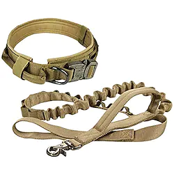 Tactical Dog Collar and Leash Set Tactical Dog Collar.Adjustable Military Heavy Duty Nylon Dog Training Collar Leash Set with Control Handle and Metal Buckle for Training Medium Large Dogs Lightinthebox