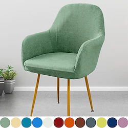 Dining Chair Cover Bar Chair Slipcover Wingback Chair Covers Curved Back Office Chairs Protector for Home,Hotel,Banquet Lightinthebox