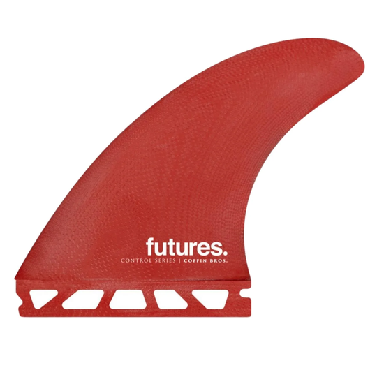 Futures Coffin Bros Thruster Surfboard Fins (Medium) - Red/Black