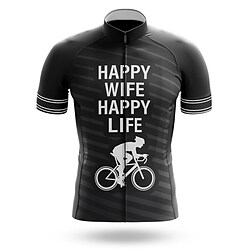 21Grams Men's Cycling Jersey Short Sleeve Bike Jersey Top with 3 Rear Pockets Mountain Bike MTB Road Bike Cycling Breathable Quick Dry Moisture Wicking Reflective Strips Black Graphic Stripes Lightinthebox