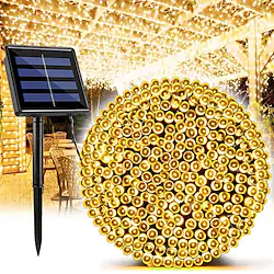 Outdoor Solar LED String Lights 10/20/30/50/100m Waterproof Christmas String Lights Festive Lighting Outdoor Tree Lights Wedding Party Christmas Tree Garden Outdoor Flower Street House Decoration Lightinthebox