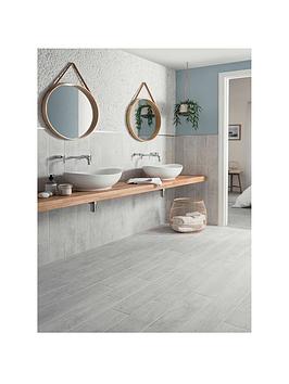 Topps Tiles Mora White 15Cm X 90Cm (Box Of 8 Tiles)