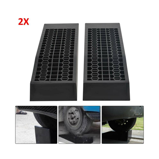Heavy Duty 3 Ton 3000KG Home Low Rise Wide Car Ramps Van Workshop Plastic Strong