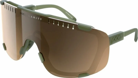 POC Devour Epidote Green Translucent/Translucent Brown Silver