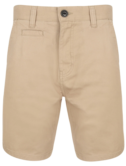 Shorts Billy's Bay Cotton Twill Chino Shorts with Peach Finish In Stone - South Shore / S - Tokyo Laundry