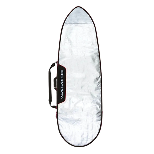 Ocean and Earth 7'0 Barry Basic Fish Surfboard Cover 2021 - Silver/Red