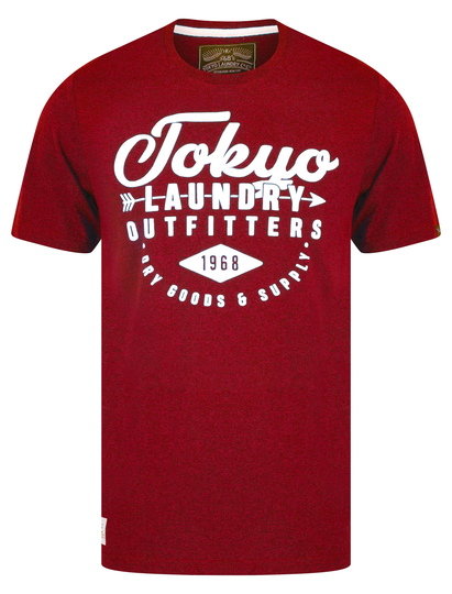T-Shirts Robins 2 Motif Cotton Jersey T-Shirt in Red Grindle - Tokyo Laundry / S - Tokyo Laundry