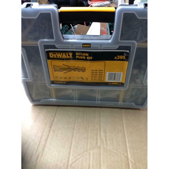 DeWalt Nylon Plug Assortment Box 3 - 12 x 395 Pcs
