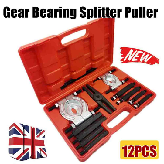 12PC Bearing Puller Separator Set 1/2 3/8" Splitters Gear Removal Tool