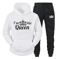 Men's Women's Tracksuit Sweatsuit 2 Piece Athletic Long Sleeve Thermal Warm Breathable Moisture Wicking Fitness Running Jogging Sportswear Activewear Blue / Black Dark Grey Red / black / Hoodie Lightinthebox
