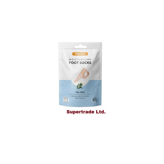 6 X PROFOOT Moisturising Foot Socks With Tea Tree & Vitamin E Soften Dry Foot