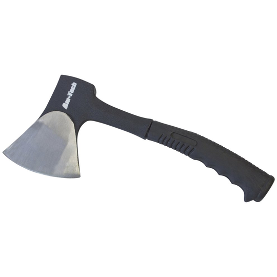 Camping Axe With Blade Guard - camping axe wood one piece forged kindling hatchet splitter steel head handle plastic grip fire