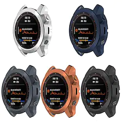 2 Pack Watch Case Compatible with Garmin Fenix 7S / Fenix 7 / Fenix 7X Scratch Resistant Ultra-thin Shockproof Soft TPU Watch Cover Lightinthebox