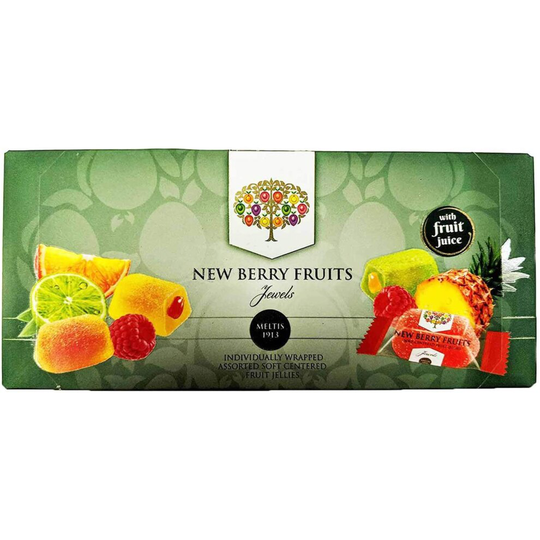 New Berry Fruit Jewels 300gram (Individually Wrapped Assorted Soft Centred Fruit Jellies)