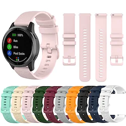 1 pcs Smart Watch Band for Garmin venu 2 Vivoactive 4 Venu 2 Plus / Sq / Sq Music Forerunner 55/245/645/158 Venu 2S / Vivoactive 4S / Vivomove 3S 20mm 22mm Silicone Smartwatch Strap Waterproof Lightinthebox