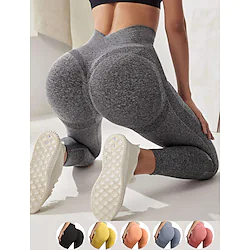 Women's Seamless Leggings Tights Scrunch Butt Seamless Tummy Control Butt Lift High Waist Quick Dry Four-way Stretch Fitness Gym Workout Running Sports Lightinthebox