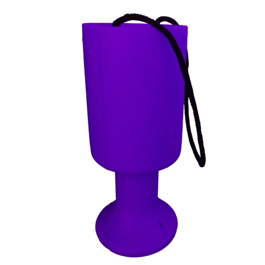 25 Round Charity Money Collection Boxes - Violet