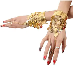 Dance Accessories 1 Bracelet Coin Tassel Women's Training Performance Sequined Metal / Christmas Decorations / Halloween Decorations Lightinthebox