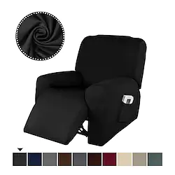 Stretch Recliner Slipcover Spandex Soft Fitted Sofa Couch Cover Washable Furniture Protector with Elastic Bottom for Kids Pet Lightinthebox