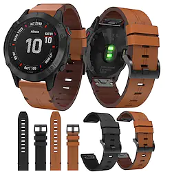 Smartwatch Band for Garmin Fenix 6X / 6x pro / Fenix5x / 5X Plus / 3 / 3HR / D2 / Brvo / MK1 Leather Loop Genuine Leather Sport Business Bands High-end Fashion comfortable Health Wrist Straps 26MM Lightinthebox