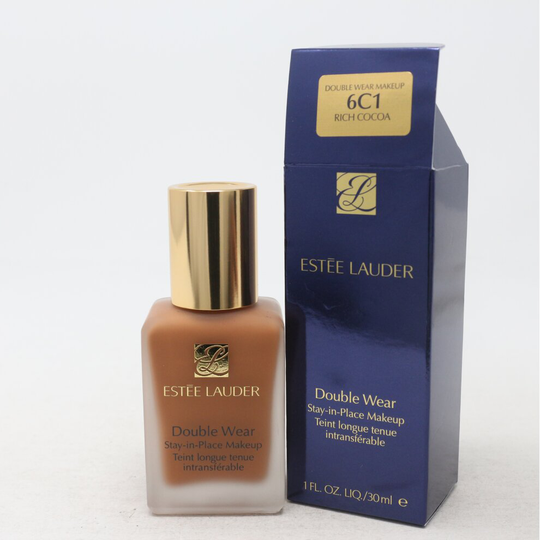 (6C1 Rich Cocoa) Estee Lauder Double Wear Stay-In-Place Makeup 1oz/30ml New With Box