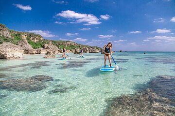 [Okinawa Miyako] 3set! Beach SUP/canoe・Tropical Snorkeling・Pumpkin Limestone Cave