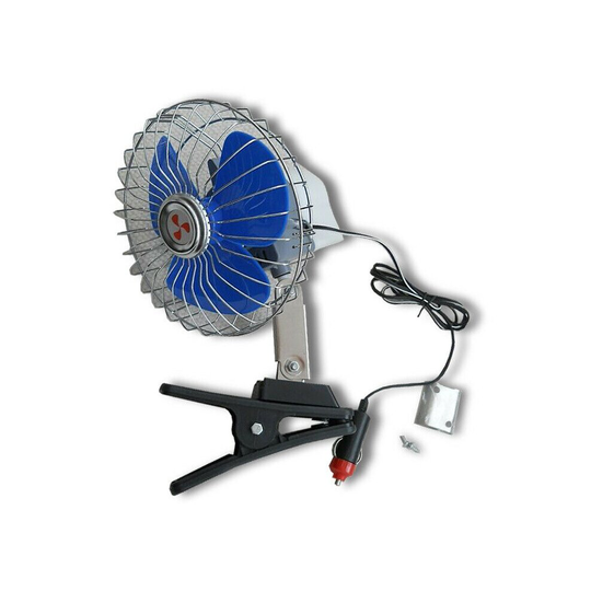 12V OSCILLATING FAN TRUCK CAMPER CARAVAN MOTORHOME LORRY PICKUP CAR VAN TRAILER