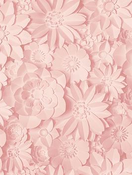 Fine Décor Fine Decor 3D Effect Floral Pink Wallpaper