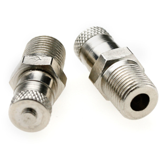 2X 1/8" BSP BSPT SCHRADER TANK VALVE 25MM WHEEL AIR COMPRESSOR 500 PSI 35 BAR
