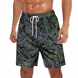Men's Swim Trunks Swim Shorts Quick Dry Board Shorts Bathing Suit with Pockets Drawstring Swimming Surfing Beach Water Sports Tropical Printed Spring Summer Lightinthebox