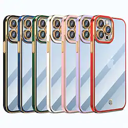 Phone Case For Apple Classic Series iPhone 14 Pro Max 13 12 11 Pro Max Mini X XR XS 8 7 Plus Bumper Frame Full Body Protective Dustproof Solid Colored TPU Lightinthebox