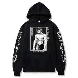 Inspired by Baki the Grappler Baki Hoodie Cartoon Manga Anime Harajuku Graphic Kawaii Hoodie For Men's Women's Unisex Adults' Hot Stamping 100% Polyester Lightinthebox