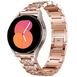 20mm/22mm Bling Diamond Strap for Samsung Galaxy Watch 5 40/44MM Watch 5 Pro 45MM Watch 4 Classic 42/46mm Watch 4 40/44mm Watch Active 2 40/44mm Rhinestone Stainless Steel Band Women Wristband Lightinthebox