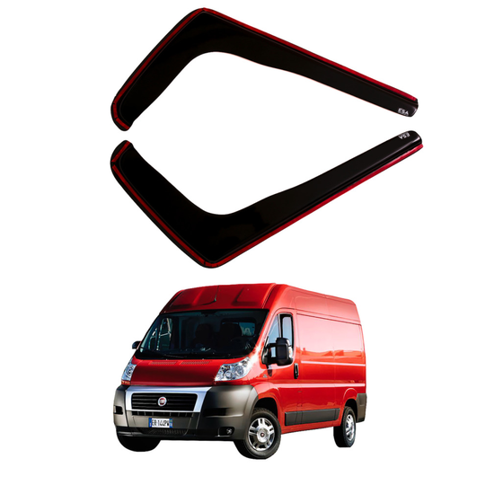 WA Wind-Rain- Deflector For PEUGEOT BOXER 2006 Onwards L Shape 2 Pieces In Channel Fitment