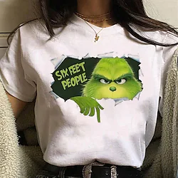 Inspired by How the Grinch Stole Christmas Grinch T-shirt Cartoon Manga Anime Classic Street Style T-shirt For Men's Women's Unisex Adults' Hot Stamping 100% Polyester Lightinthebox