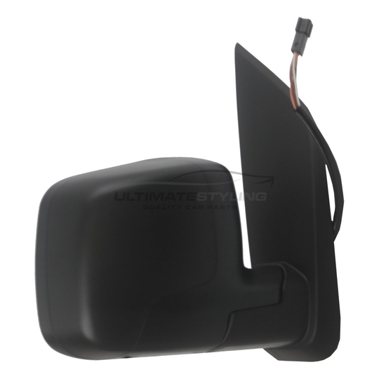 Citroen Nemo Van 2008-> Electric Wing Door Mirror Black Cover Drivers Side O/S