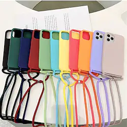 Chain Necklace Silicone Phone Case For iPhone 14 13 Pro Max 12 11 SE 2022 X XR XS Max 8 7 Shockproof Dustproof Back Cover Lightinthebox