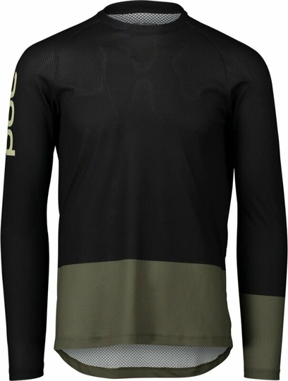 POC MTB Pure LS Jersey Uranium Black/Epidote Green S