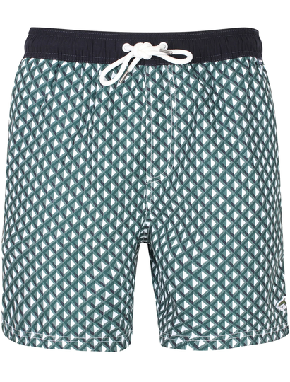 Swim Shorts Marinos Geometric Print Swim Shorts In June Bug - Le Shark / S - Tokyo Laundry
