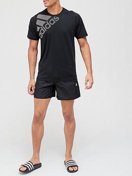 Adidas Solid Swim Shorts - Black