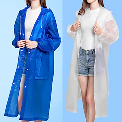Women's Men's Rain Poncho Waterproof Hiking Jacket Rain Jacket Autumn / Fall Spring Summer Outdoor Solid Color Waterproof Windproof Quick Dry Lightweight Raincoat Poncho Top Fishing Climbing Beach Lightinthebox