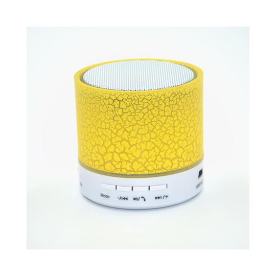 (Yellow) LED MINI Wireless Bluetooth Speaker TF USB Portable Music Sound Box Subwoofer Loudspeaker For phone PC with Mic