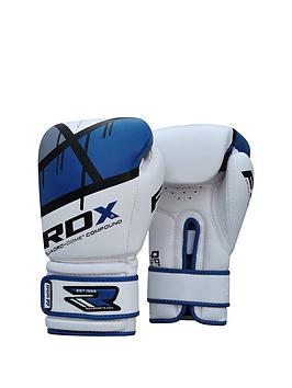 Rdx Maya Hide Leather Gloves &Ndash; Blue/White