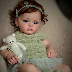 24 inch Reborn Baby Doll Reborn Doll Tutti Toddler Girl with Genesis Paint High Quality 3D skin multiple Layers Painting Visible Vein Lightinthebox